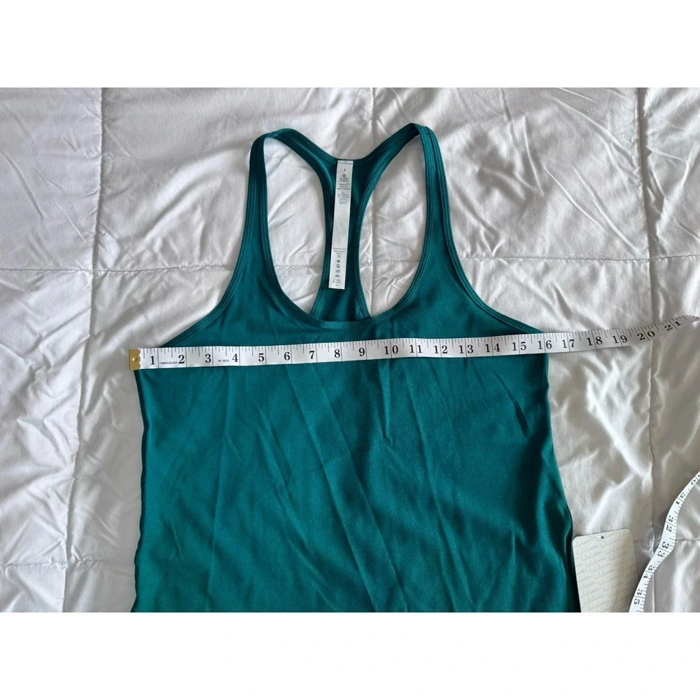 New Lululemon Women's Green Tech Mesh Singlet Size 4 Racerback Tank Top NWT